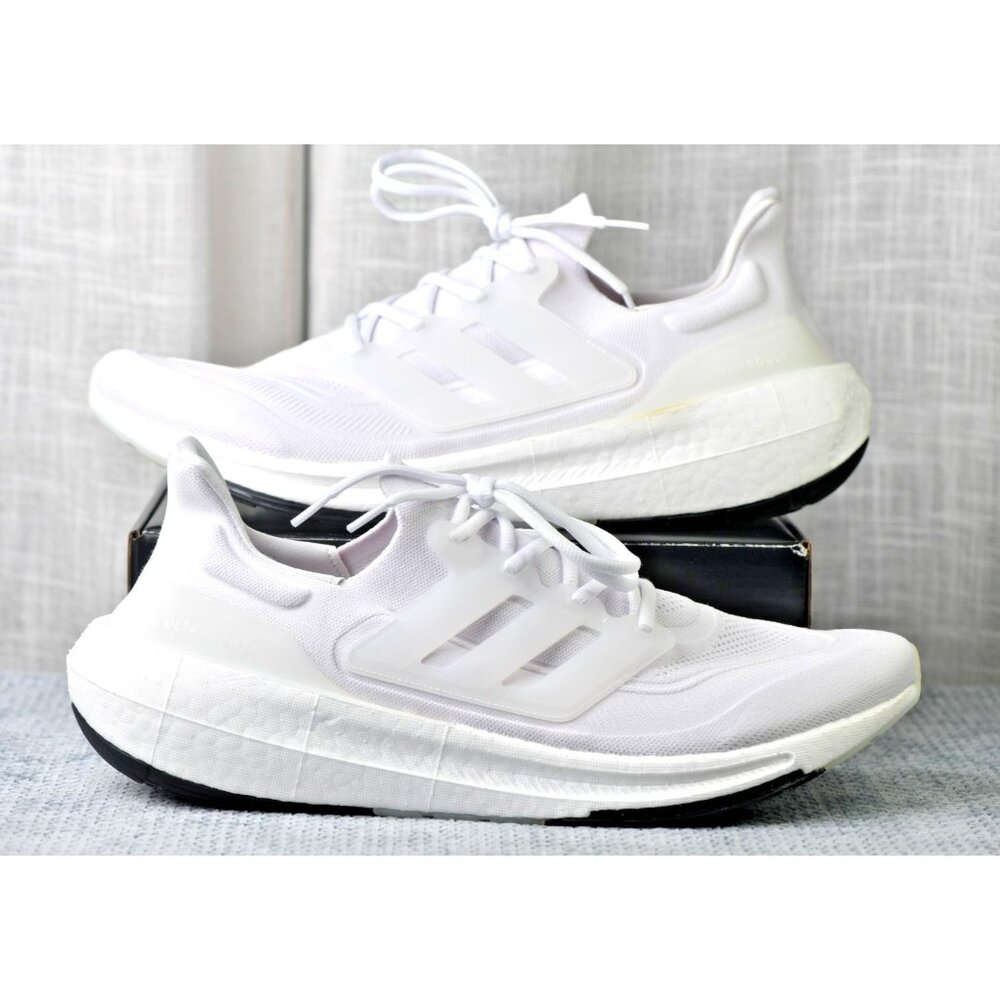 New! Size: 17 Men | Adidas Ultraboost Light | Triple White | GY9350 - Picture 2 of 16